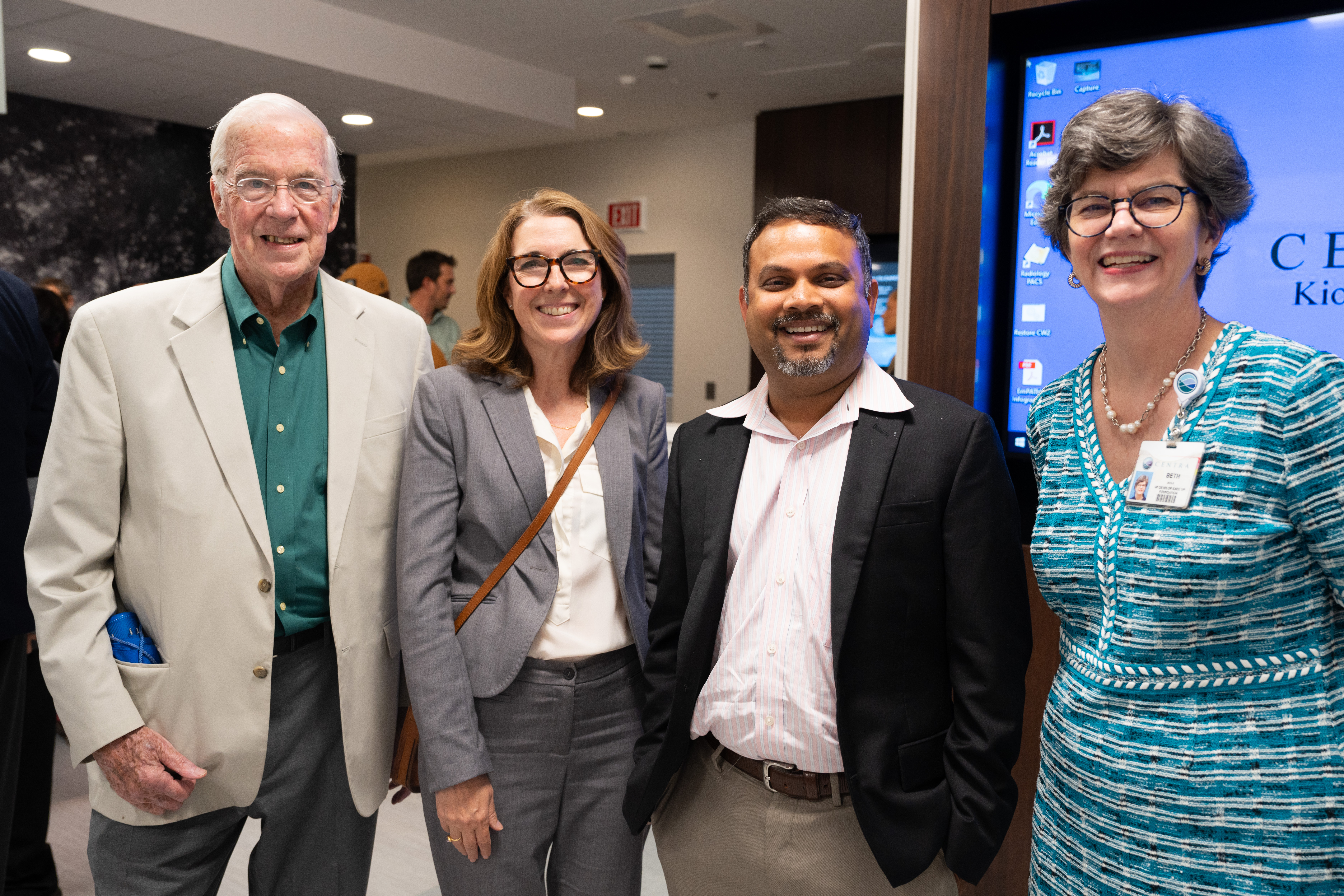 Board members attend the opening.